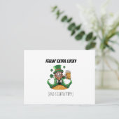 Lustiger St. Patrick's Day Postkarte (Stehend Vorderseite)