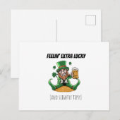Lustiger St. Patrick's Day Postkarte (Vorne/Hinten)