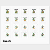 Lustiger St. Patrick's Day Quadratischer Aufkleber (Blatt)