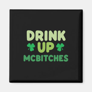 Lustiger St. Patricks Day Trink Auf Mces Irisches Magnet