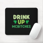 Lustiger St. Patricks Day Trink auf Mces Irisches  Mousepad (Mit Mouse)