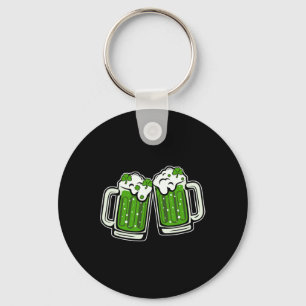 Lustiger St. Patricks Day Trinkender Irischer Klee Schlüsselanhänger