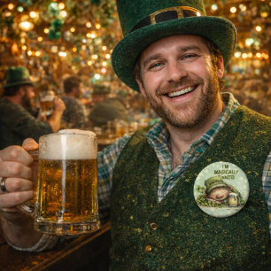 Lustiger St. Patrick's Day Trinkhumor Button