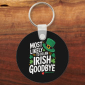 Lustiger St. Patrick's Day wahrscheinlich ein iris Schlüsselanhänger (Vorderseite)