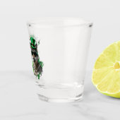 Lustiger St. Patrick's Day Wolf irischer Partyarti Schnapsglas (Rechts)