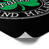 Lustiger St. Patricks Tag Anfällig für Schabernack Poster (Ecke)