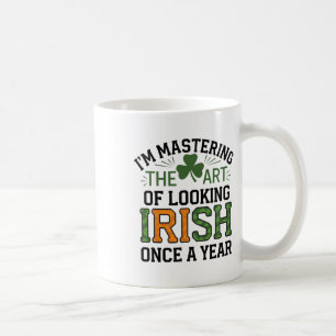 Lustiger St. Patricks Tag Irischer Stolz Shamrock Kaffeetasse