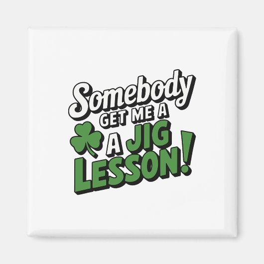Lustiger St. Patricks Tag Irischer Stolz Shamrock  Magnet (Vorne)