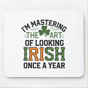 Lustiger St. Patricks-Tag Irischer Stolz Shamrock Mousepad