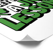 Lustiger St. Patricks Tag Irischer Stolz Shamrock Poster (Ecke)
