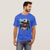 Lustiger Stadt-Typ T-Shirt (Vorne ganz)