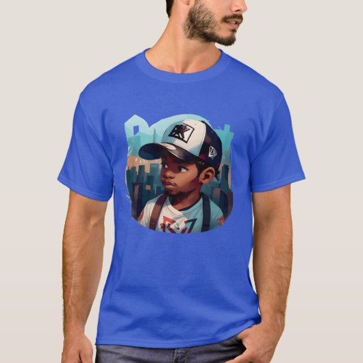 Lustiger Stadt-Typ T-Shirt (Vorderseite)