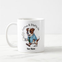 Lustiger Staffordshire Bull Terrier Anzug Kaffee 