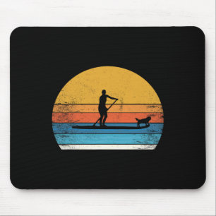 Lustiger Stand Up Paddle Board Hund Sup Paddling Mousepad
