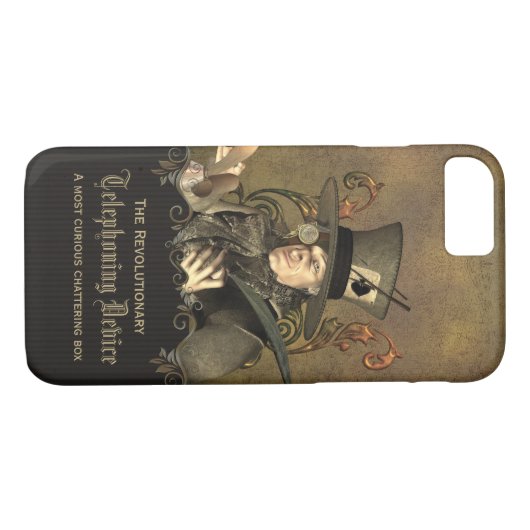 Lustiger Steampunk wütender Hutmacher Case-Mate iPhone Hülle (Rückseite (Horizontal))