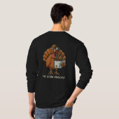 Lustiger STEM-Analytiker-Roboter Truthahn-Erntedan T-Shirt (Schwarz voll)