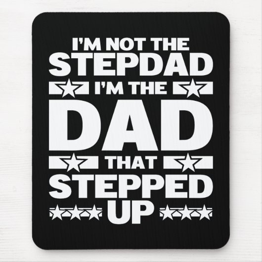 Lustiger Stiefvater, der Dad, der einsprang, Bonus Mousepad (Vorne)