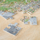 Lustiger Stier-Bison, der seine Testikel leckt Puzzle (Seite)