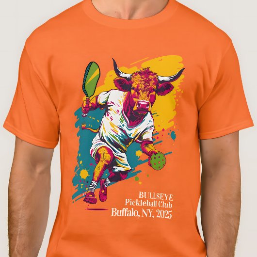 Lustiger Stier Pickleball T-Shirt