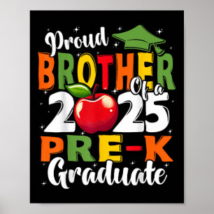 Lustiger stolzer Bruder eines Absolventen der Vors Poster