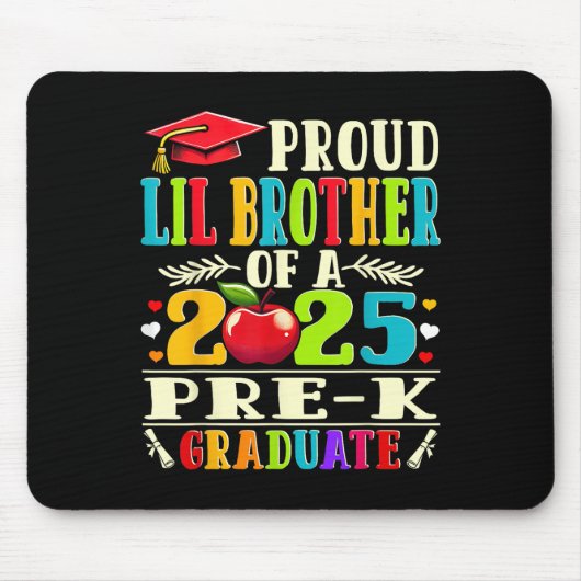 Lustiger stolzer kleiner Bruder eines Absolventen Mousepad (Vorne)