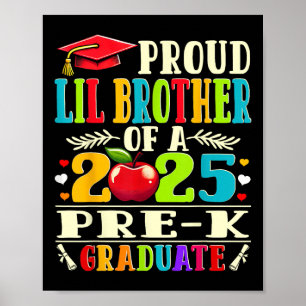 Lustiger stolzer kleiner Bruder eines Absolventen Poster