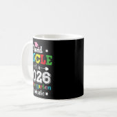 Lustiger stolzer Onkel eines Kindergartenabsolvent Kaffeetasse (Vorderseite Links)