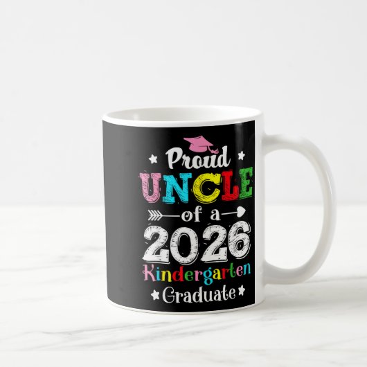 Lustiger stolzer Onkel eines Kindergartenabsolvent Kaffeetasse (Rechts)
