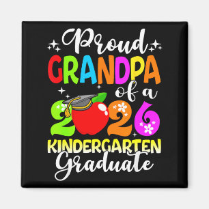 Lustiger stolzer Opa eines Kindergartenjahrgangs 2 Magnet