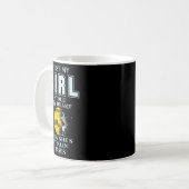 Lustiger stolzer Softll-Vater - Mädchen hat mein H Kaffeetasse (Vorderseite Links)