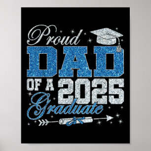 Lustiger stolzer Vater eines Absolventen 2025 Fami Poster