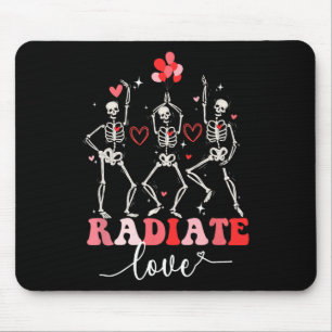 Lustiger Strahlen Liebe Valentinstag Röntgen Tech  Mousepad