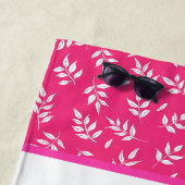 Lustiger Strand rosa Flamingo Strand Strandtuch (Beispiel)