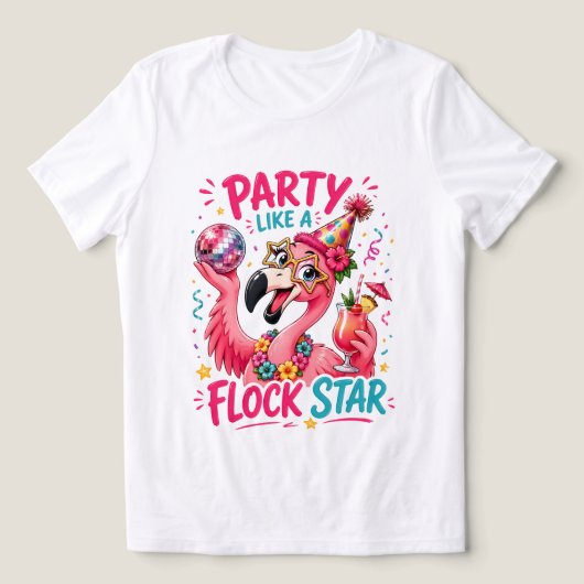 Lustiger Strand rosa Flamingo Strand Tri-Blend Shirt (Design Vorderseite)