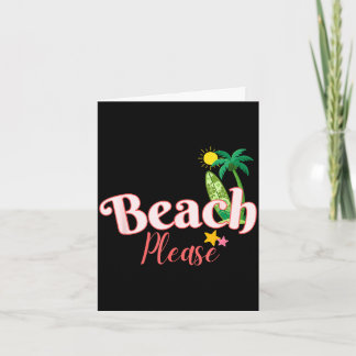 Lustiger Strand Sommerurlaub Grafik süße Küste Karte