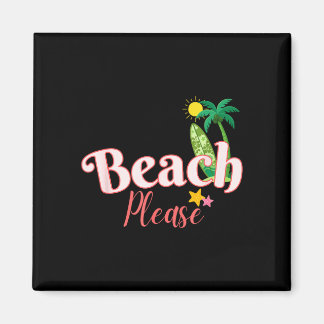 Lustiger Strand-Sommerurlaub Grafik süße Küste Magnet