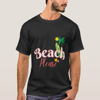 Lustiger Strand Sommerurlaub Grafik süße Küste T-Shirt