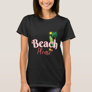 Lustiger Strand Sommerurlaub Grafik süße Küste T-Shirt