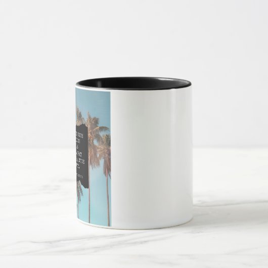 Lustiger Strand-Themed Tasse (Zentrum)