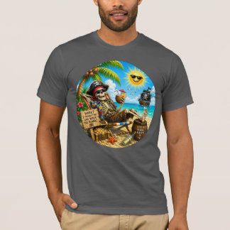 Lustiger Strandpirat T-Shirt