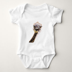 Lustiger Strauß-Baby-Body oder Baby-T-Shirt Baby Strampler