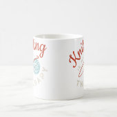 Lustiger Strickdesign Liebt Stricken Strickerei Kaffeetasse (Mittel)
