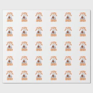 Lustiger Strickender Geist Vintage Gravur Design_1 Geschenkpapier
