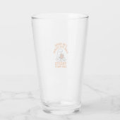 Lustiger Strickender Geist Vintage Gravur Design_1 Glas (Rückseite)