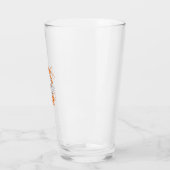 Lustiger Strickender Geist Vintage Gravur Design_1 Glas (Links)