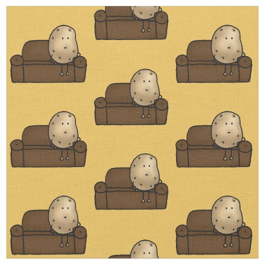 Lustiger Stubenhocker Stoff (Nahaufnahme)