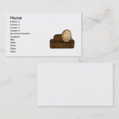 Lustiger Stubenhocker Visitenkarte (Vorne/Hinten)