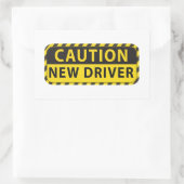 lustiger Studentenfahrer - bitte geduldiger Studen Rechteckiger Aufkleber (Tasche)