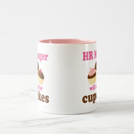 Lustiger Stunden-Manager Zweifarbige Tasse (Mittel)