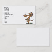 lustiger stürmischer Cartoon Visitenkarte (Vorne/Hinten)